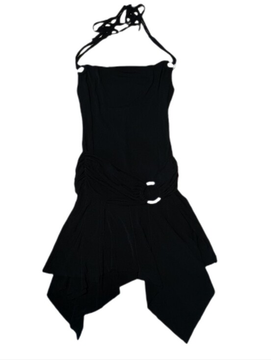 XOXO Dresses & Skirts - XOXO Black Halter Asymmetrical Dress